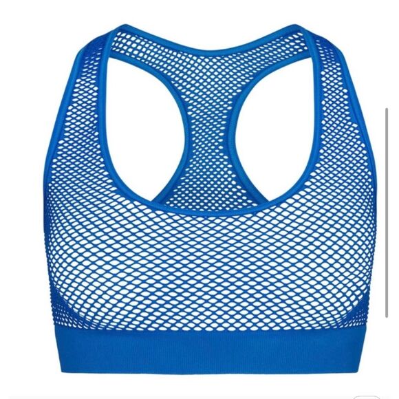 SMIMS NWT Perforated Racerback Bra - Cobalt Blue - Picture 1 of 3